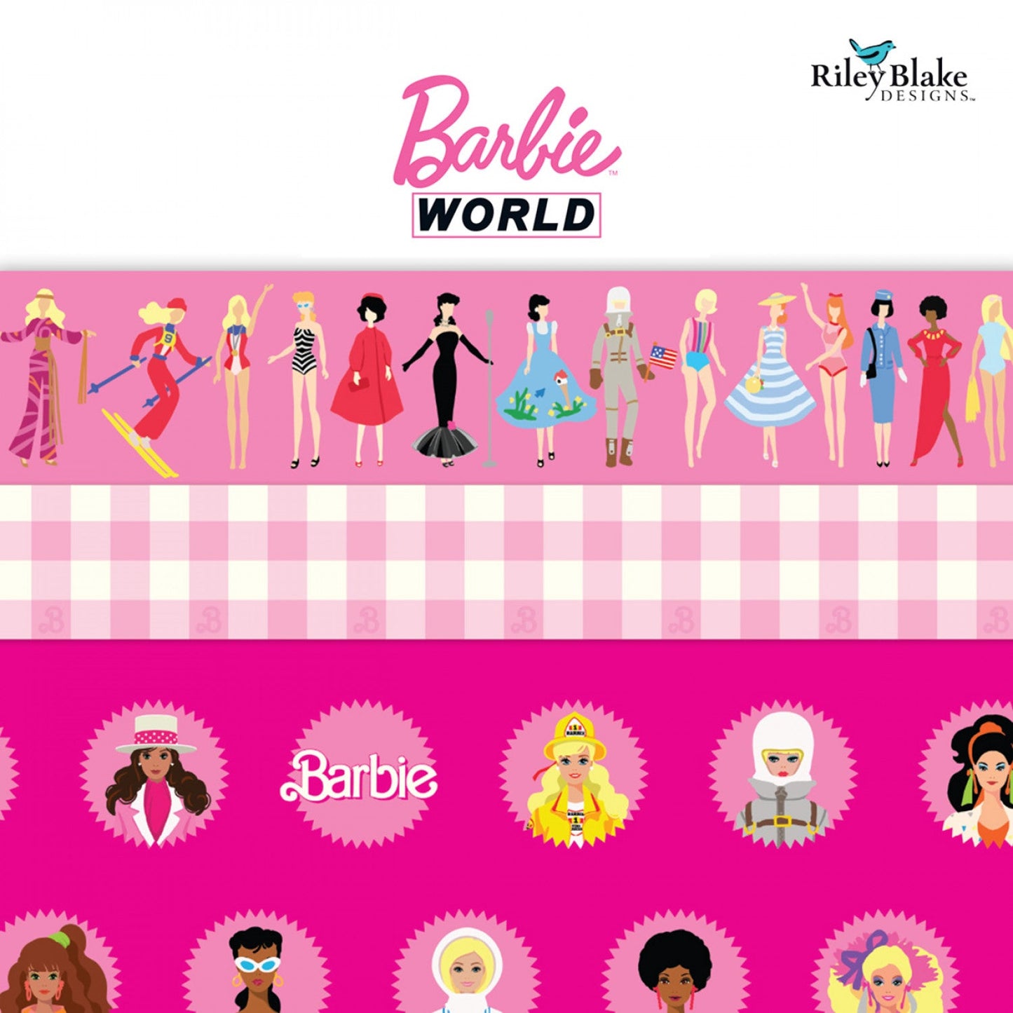 Image of Barbie World 10 Inch Squares 42 pieces
