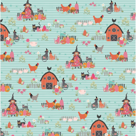 Image of 723911 Kitty Loves Candy - Teal Bolt