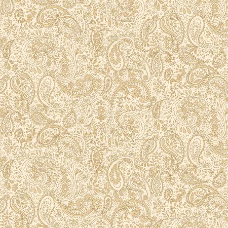 Image of Cream Small Paisley Bolt