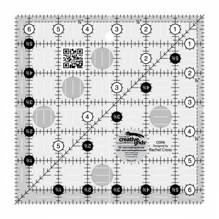 Image of Creative Grids Quilt Ruler 6 1/2" Square