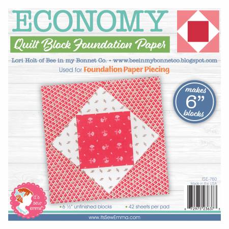 Image of Economy Quilt Block 6in Foundation Paper Pad