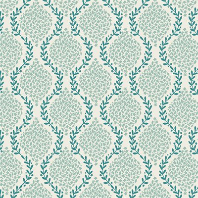 Image of Spring Hare Reloved - Duck Egg Floral Trellis Bolt