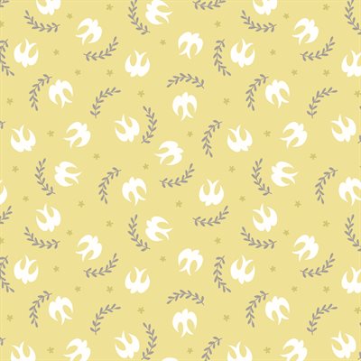 Image of Spring Hare Reloved - Swallows on Yellow Bolt