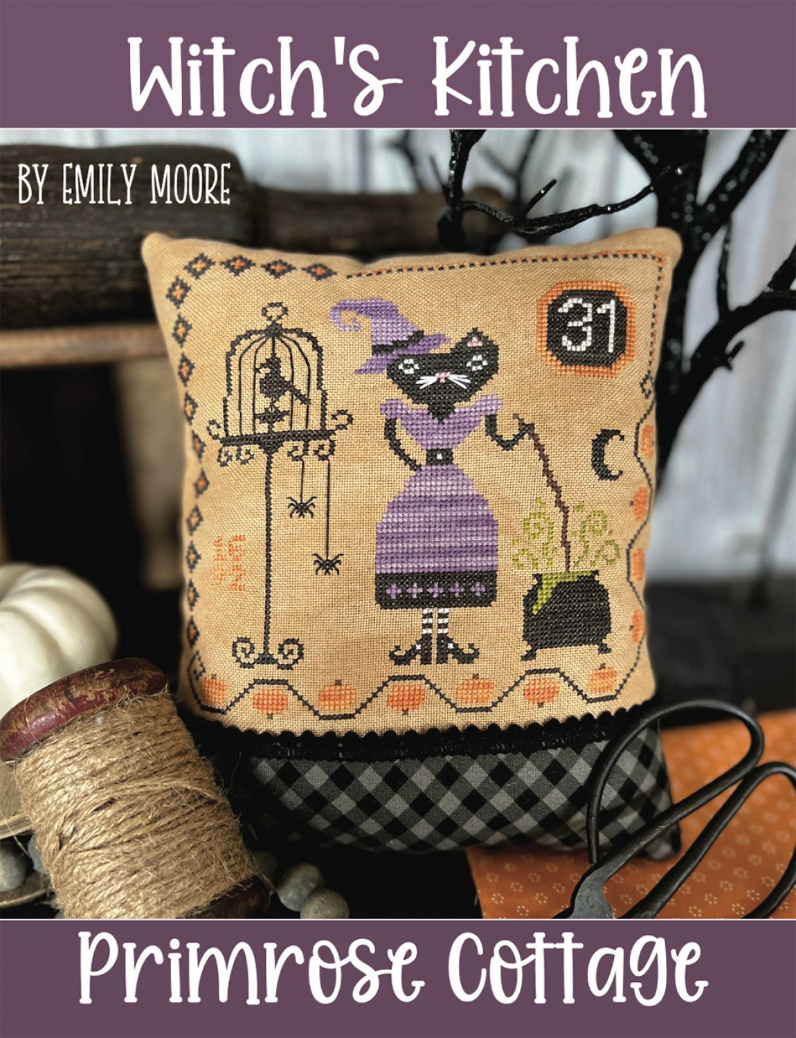 Image of Witch's Kitchen Cross Stitch Pattern