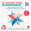Image of 12in Woven Star Quilt Block Foundation Paper