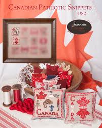 Image of Canadian Patriotic Snippets #1 & #2 Cross Stitch Pattern