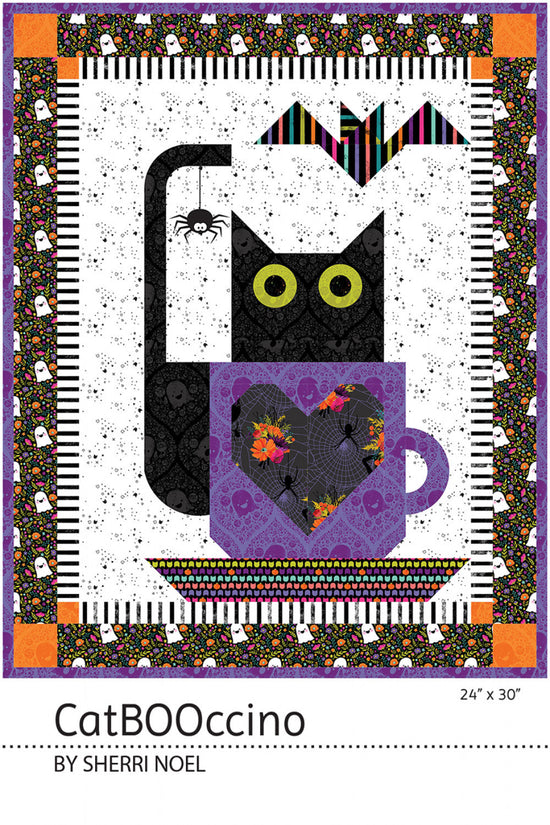 Image of CatBOOccino Quilted Wall Hanging