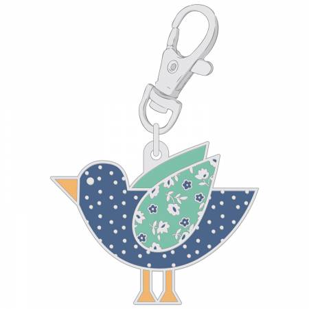 Image of Lori Holt Home Town Enamel Charm Happy Bird