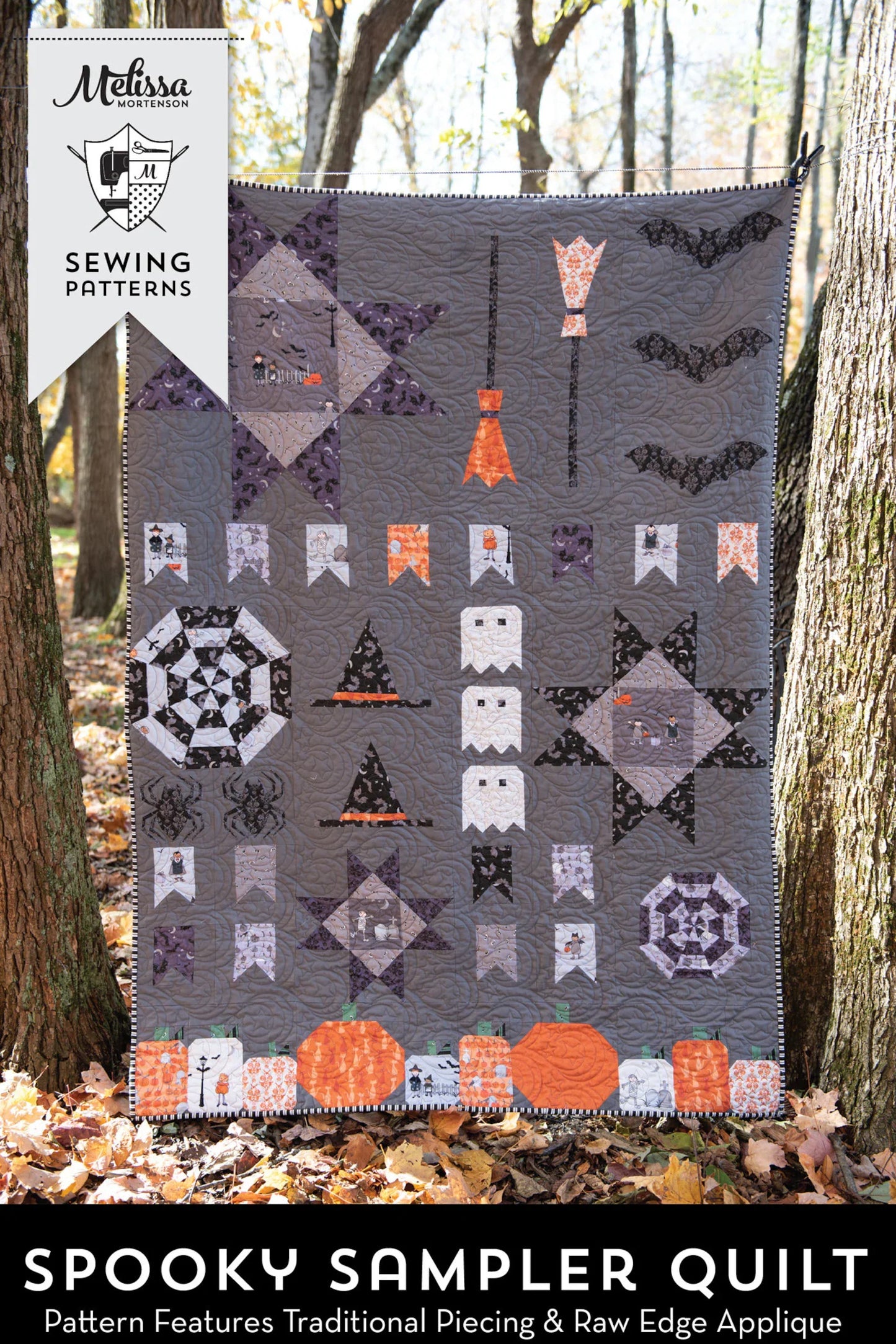 Image of Spooky Sampler Quilt Pattern