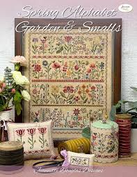 Image of Spring Alphabet Garden and Smalls Cross Stitch Pattern