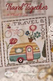 Image of Travel Together #3 - Travel & Tour Cross Stitch Pattern