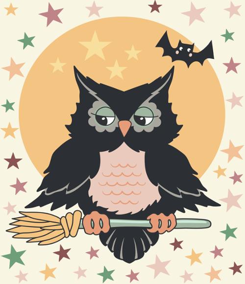 Image of 31197-11 Owl O Ween - Urban Chiks - 36"x44" Panel Bolt