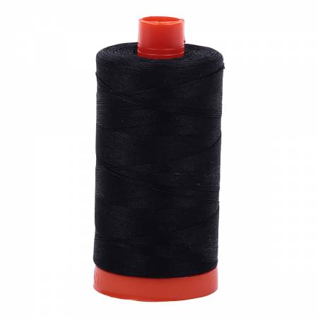 Image of Mako Cotton Thread Solid 50wt Black
